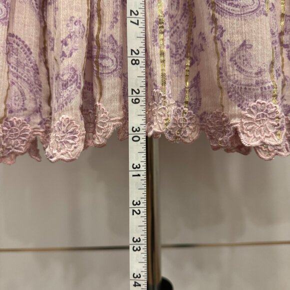 Hemant and Nandita Sequin Paisley Print Purple Mini Dress Size L - Picture 10 of 17